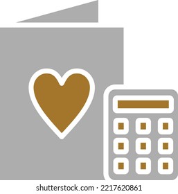 Vector Design Wedding Cost Icon Style