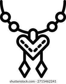 Vektordesign-Hochzeitslocket-Symbolstil