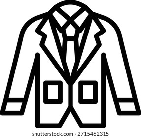 Vector Design Wedding Men Suit Icon Style