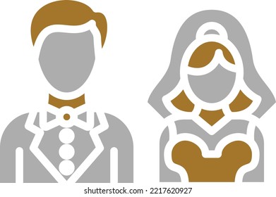 Vector Design Wedding Photos Icon Style