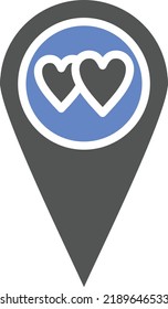 Estilo de icono del marcador de posición de diseño del vector