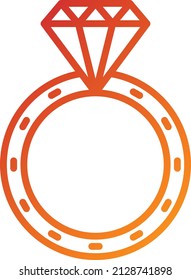 Vector Design Wedding Ring Icon Style