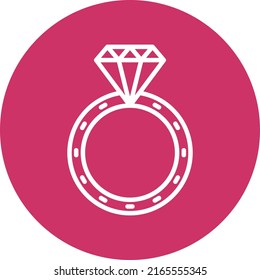 Vector Design Wedding Ring Icon Style