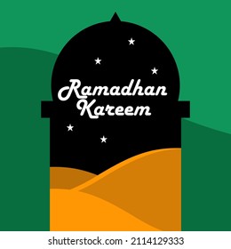 vector design for welcoming the month of ramadan kareem. eps files. editable