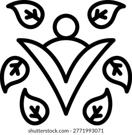 Vector Design Wellness Logo Icon Style