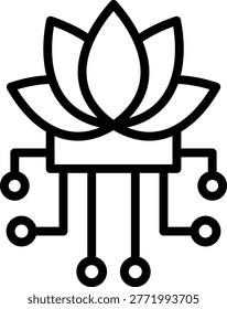 Vector Design Wellness Network Icon Style