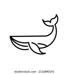 vector design, whale icon or symbol