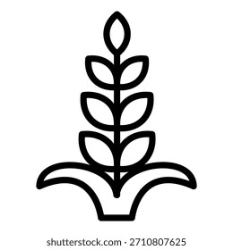 Vector Diseño Wheat Icon Style