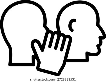 Symbolstil für Vectordesign-Flüstermodus
