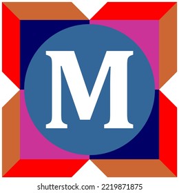 Vector Design. White Letters With Circles