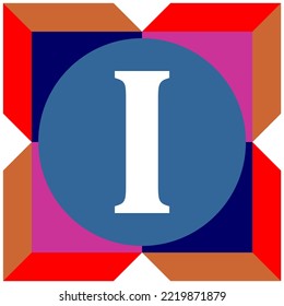 Vector Design. White Letters With Circles