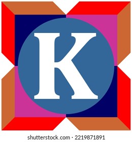 Vektordesign. Weiße Buchstaben mit Kreisläufen