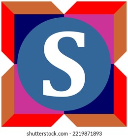 Vector Design. White Letters With Circles