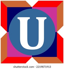 Vector Design. White Letters With Circles