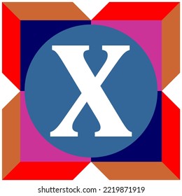 Vector Design. White Letters With Circles