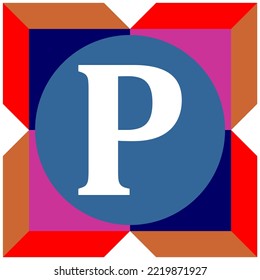 Vector Design. White Letters With Circles