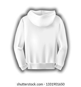 
Vector design of white long sleeve and hood t-shirts. Fashion clothes. Vector drawing of sportswear.