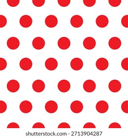 Lunares blancos y rojos del diseño del Vector