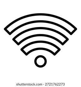 Symbolstil für WiFi-Verbindung im Vektordesign