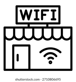 Vektordesign WiFi-Symbolstil