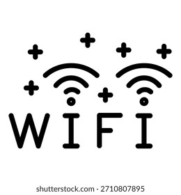 Wifi-Symbolstil für Vektordesign