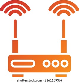 Wifi-Router-Symbol für Vektordesign - Stil