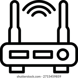 Vectordesign Wifi Router Symbolstil