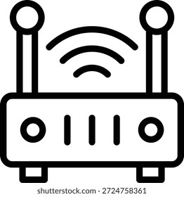 Vectordesign Wifi Router Symbolstil
