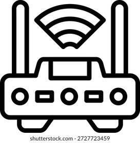 Vectordesign Wifi Router Symbolstil