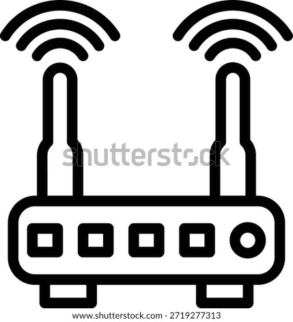 Vector Design Wifi Router Icon Style