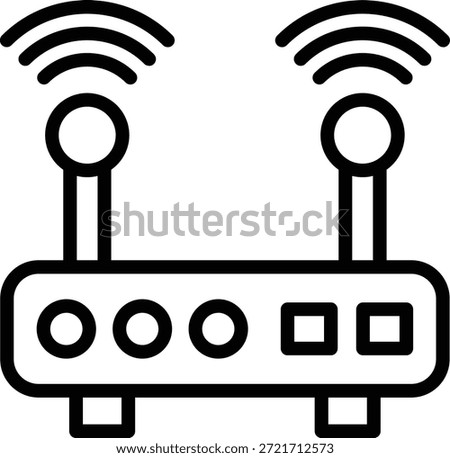 Vector Design Wifi Router Icon Style