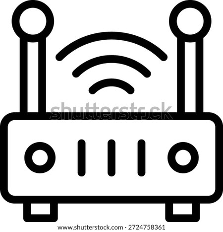 Vector Design Wifi Router Icon Style