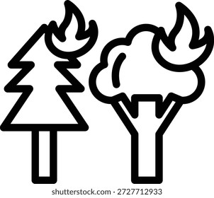 Vector Design Wildfire Icon Style