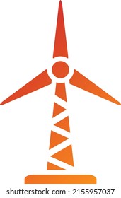 Vector Design Wind Turbine Icon Style