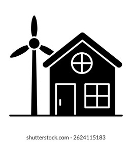 Vector design of windmill home