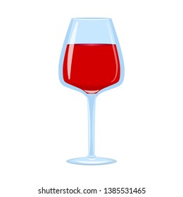 Vector design of wine and glass sign. Collection of wine and tasting stock vector illustration.