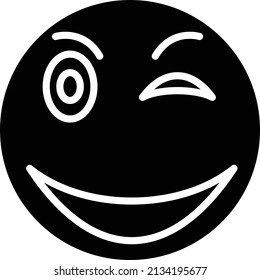 Vector Design Wink Icon Style