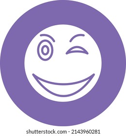 Vector Design Wink Icon Style