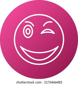 Vector Design Wink Icon Style