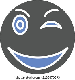 Vector Design Wink Icon Style