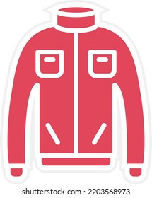 Diseño de vectores Estilo de icono de Abrigo de Invierno