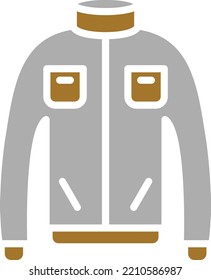 Diseño de vectores Estilo de icono de Abrigo de Invierno