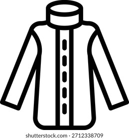 Estilo de ícone de casaco de inverno de design de vetor