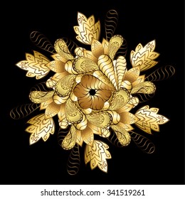 Vector design. Winter doodles hand drawn snowflake. Cute, simple vector snowflakes for postcard and poster graphic design for textile, wrapping paper, hand drawn style christmas winter backgrounds.