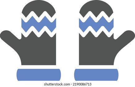 Vector Design Winter Gloves Icon Style