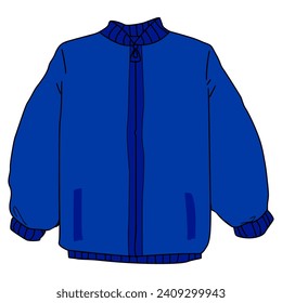 Vector design of a winter jacket 