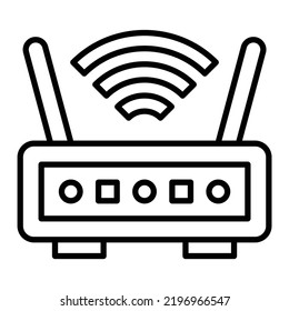 Vector Design Wireless Router Icon Style