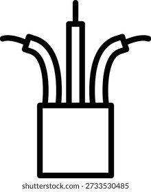 Estilo de ícone de fios de design de vetor