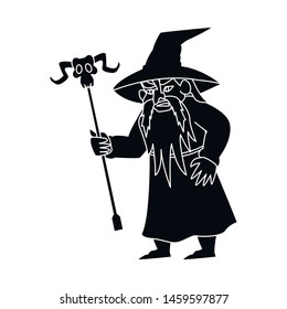 Vector Design Wizard Sorcerer Symbol Collection Stock Vector (Royalty ...