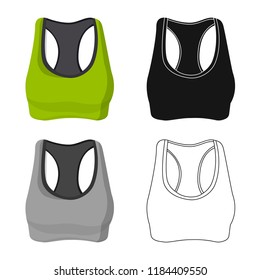 Vector design of woman and clothing icon. Collection of woman and wear vector icon for stock.
